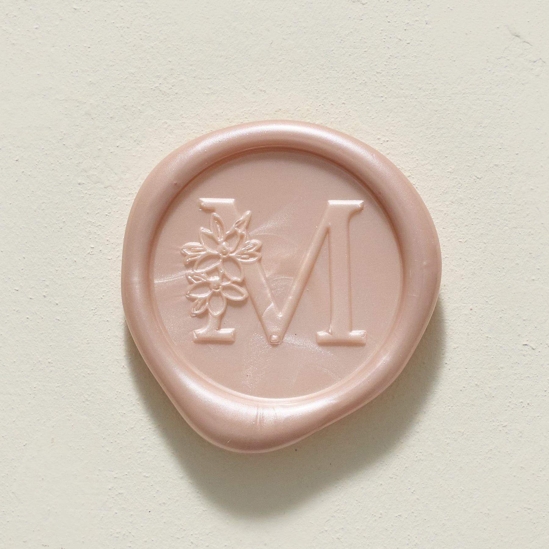 Blossom Single Initial Wax Seal