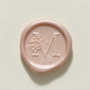 Blossom Single Initial Wax Seals