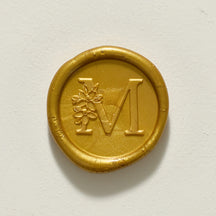 Blossom Single Initial Wax Seal