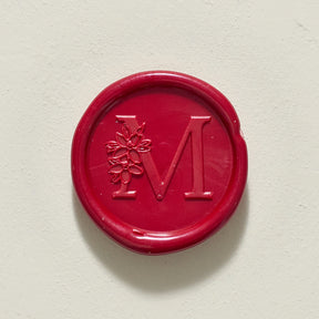 Blossom Single Initial Wax Seal