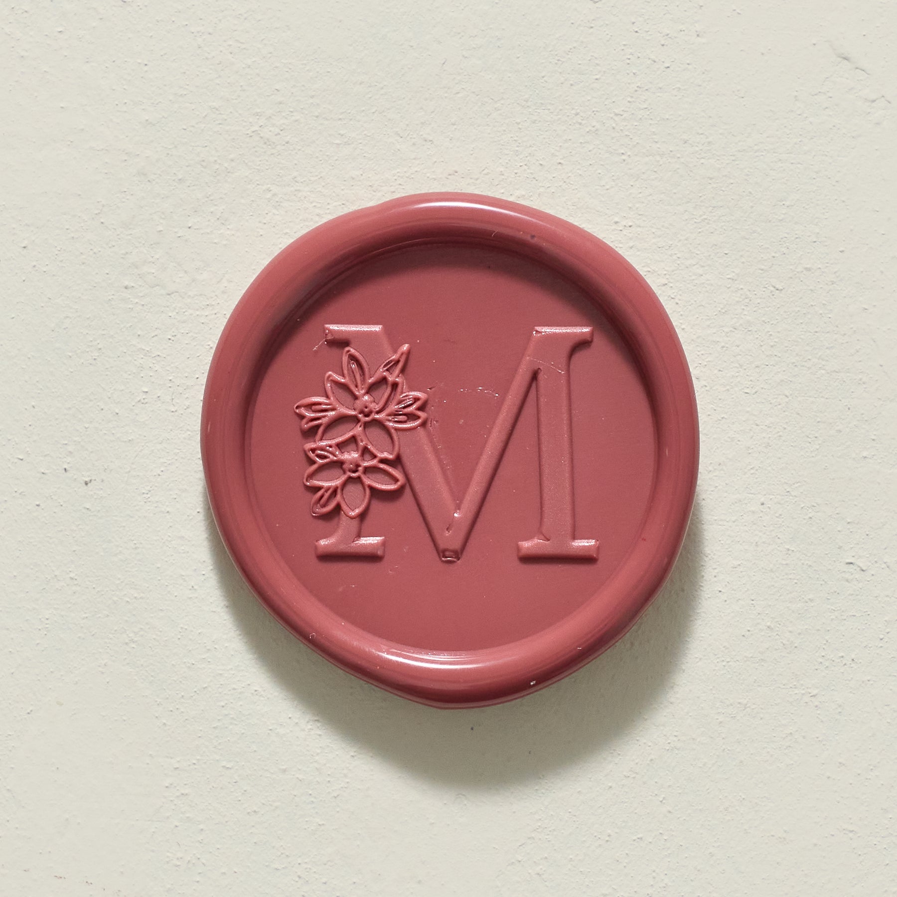 Blossom Single Initial Wax Seal