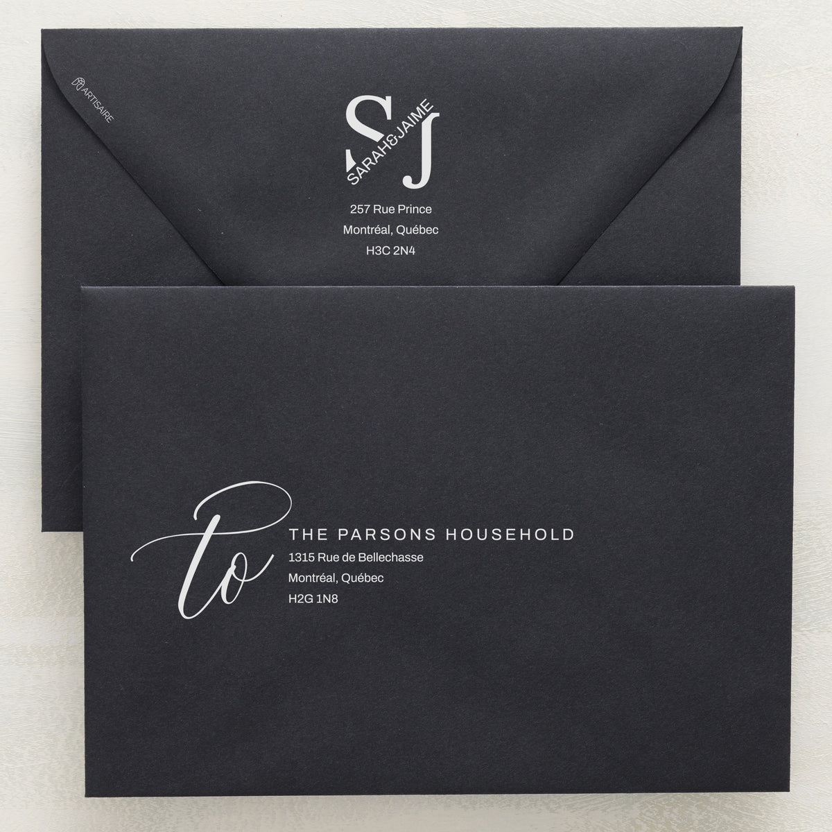 Blossom Addressed Envelopes