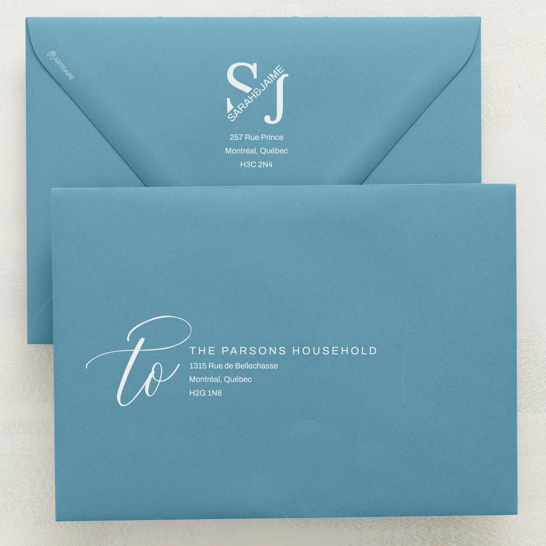 Blossom Addressed Envelopes
