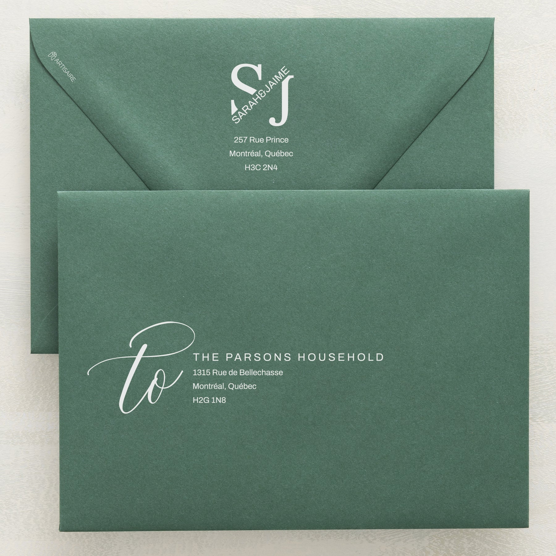 Blossom Addressed Envelopes