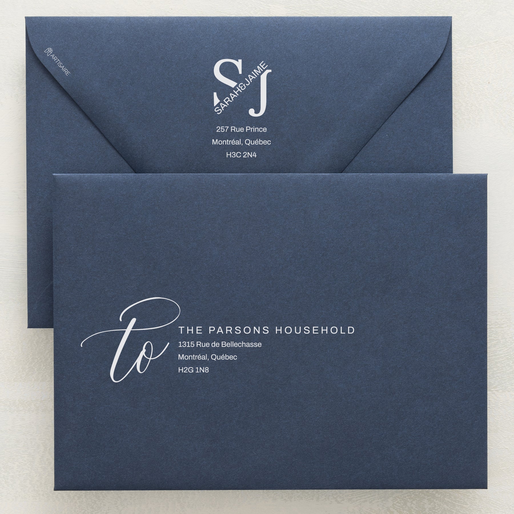 Blossom Addressed Envelopes