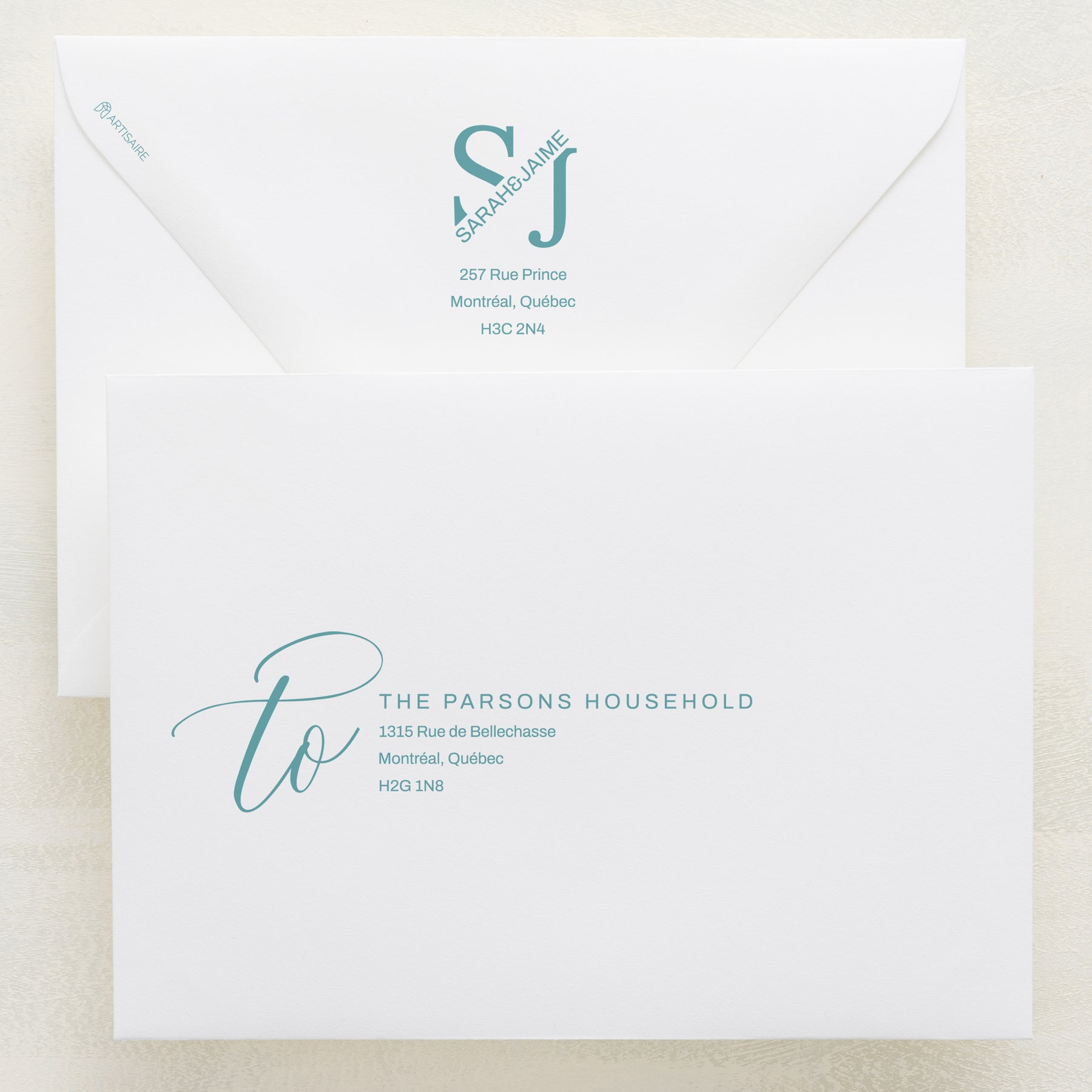Blossom Addressed Envelopes