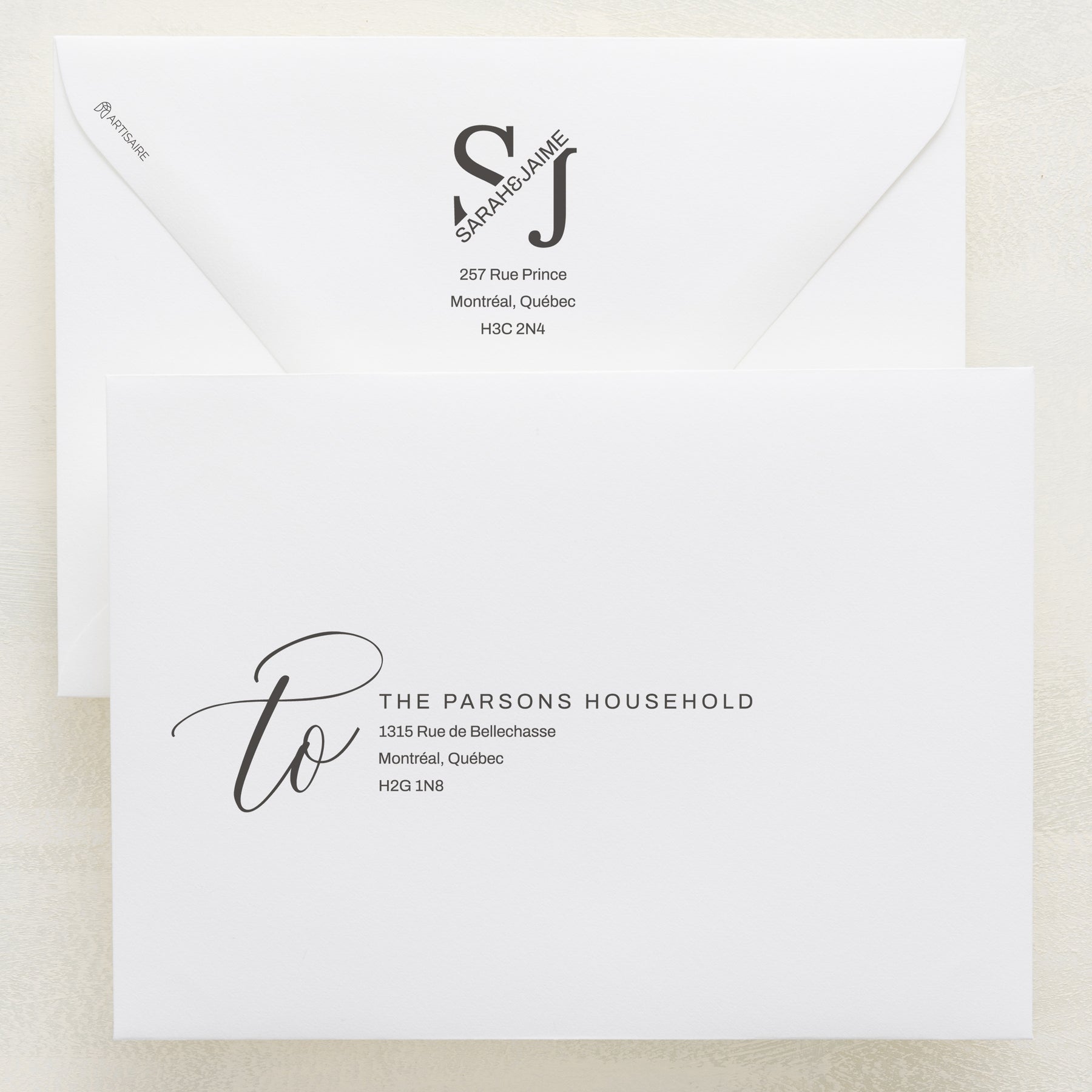 Blossom Addressed Envelopes