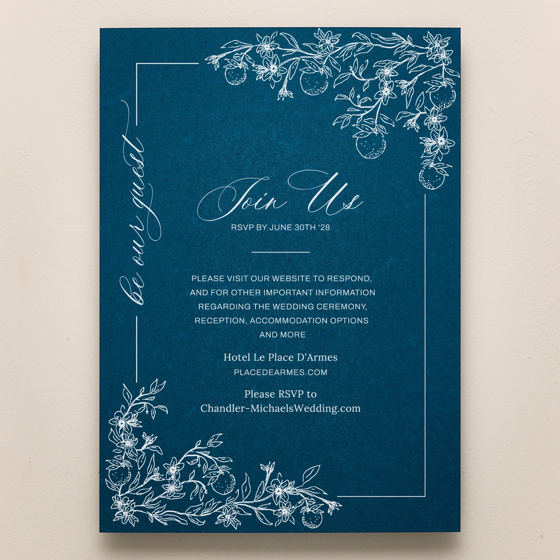 Blossom All In One Wedding Invitations
