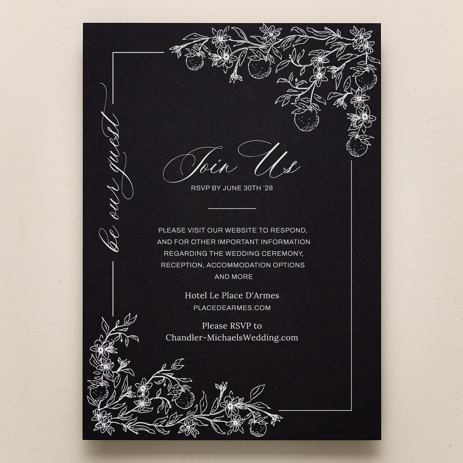 Blossom All In One Wedding Invitations