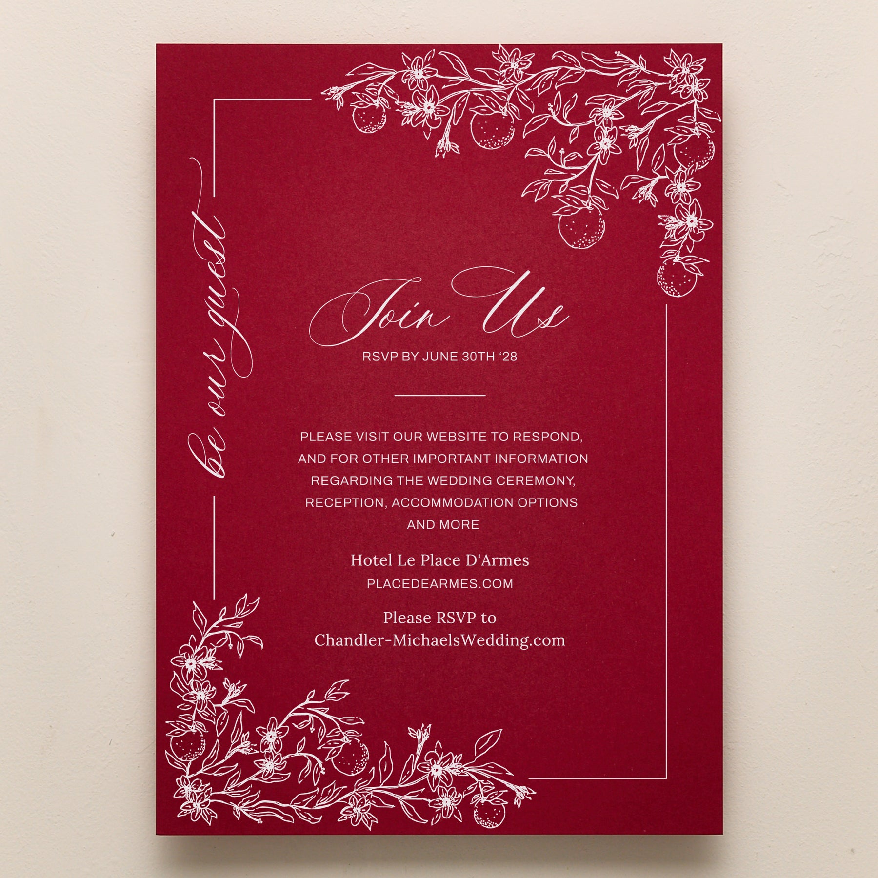 Blossom All In One Wedding Invitations