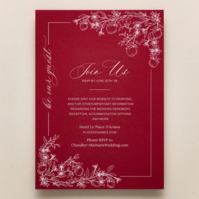 Blossom All In One Wedding Invitations