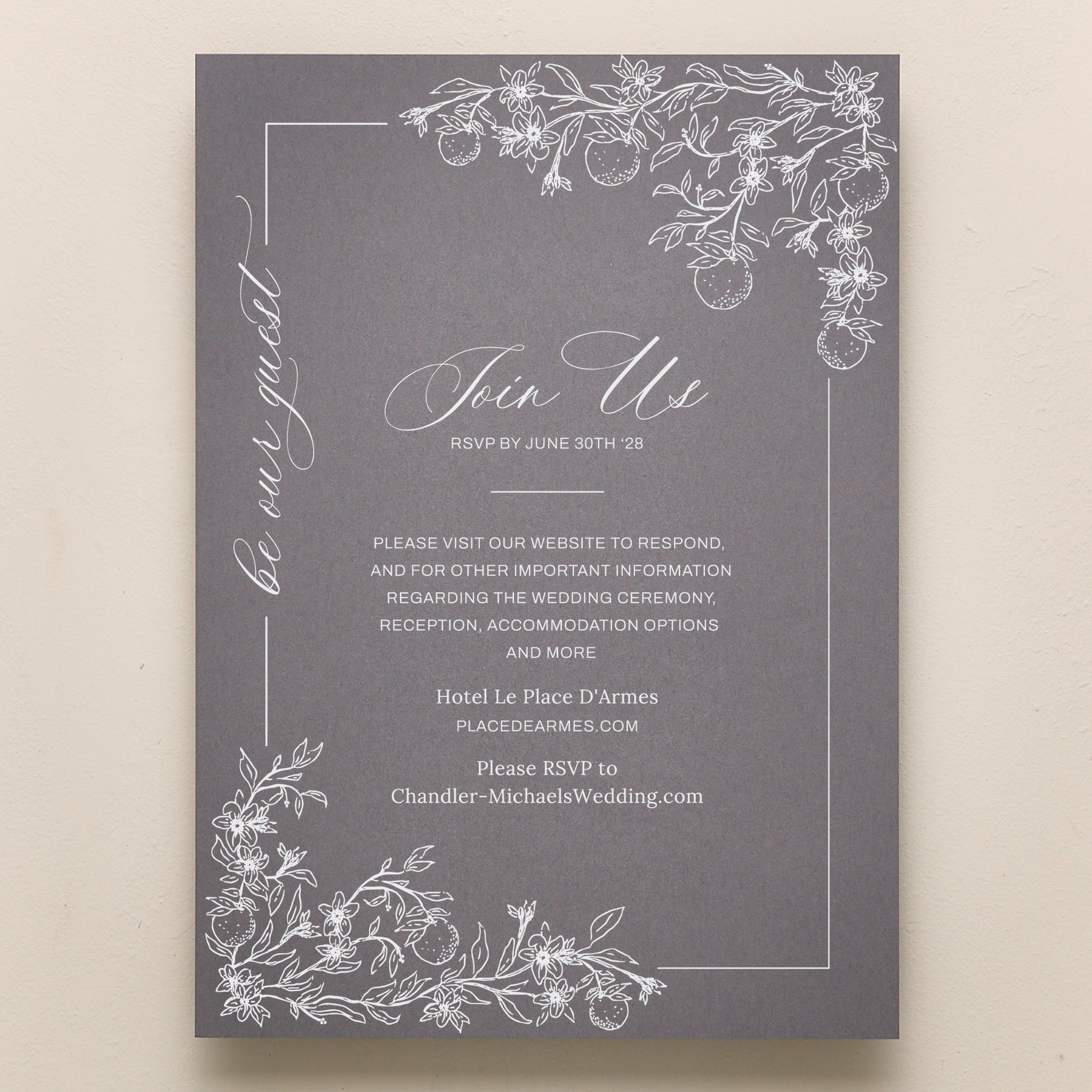 Blossom All In One Wedding Invitations