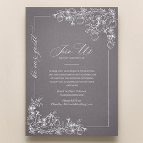 Blossom All In One Wedding Invitations
