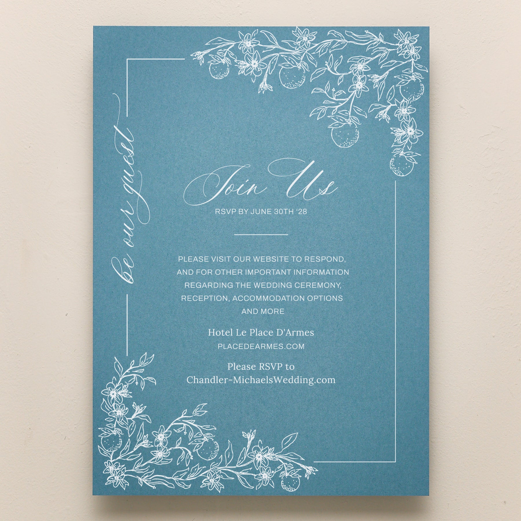 Blossom All In One Wedding Invitations