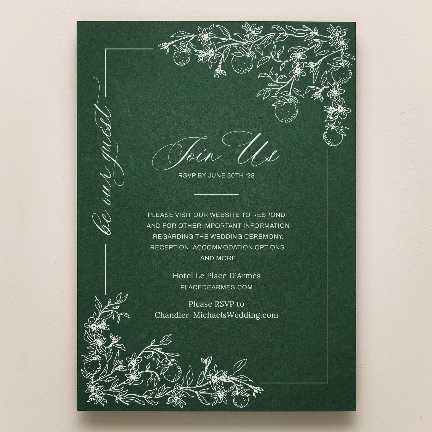 Blossom All In One Wedding Invitations