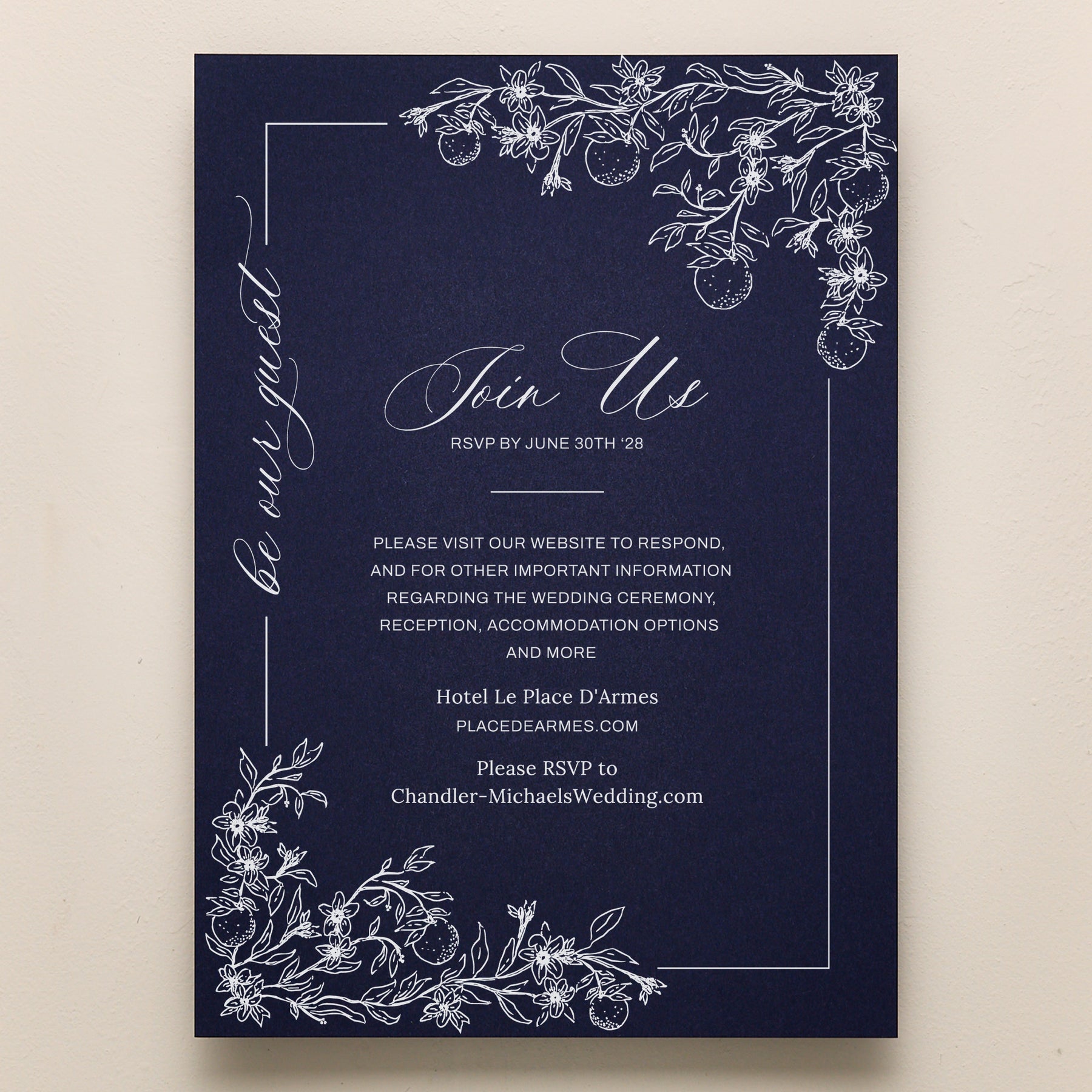 Blossom All In One Wedding Invitations