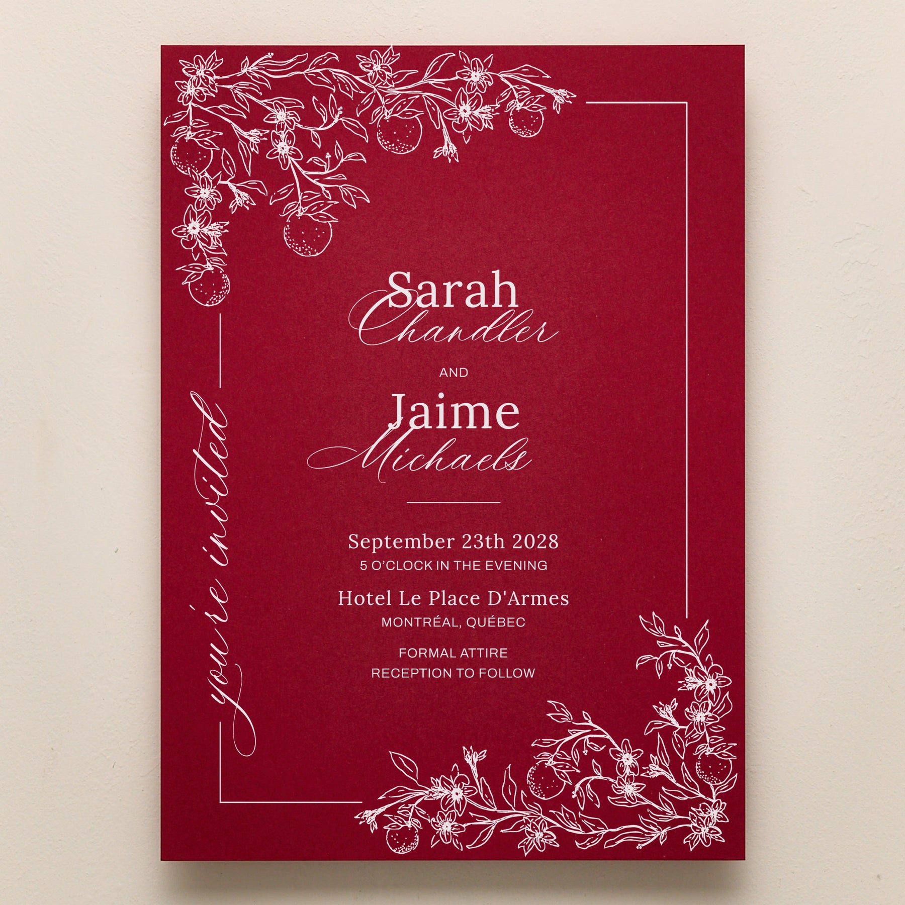 Blossom All In One Wedding Invitations