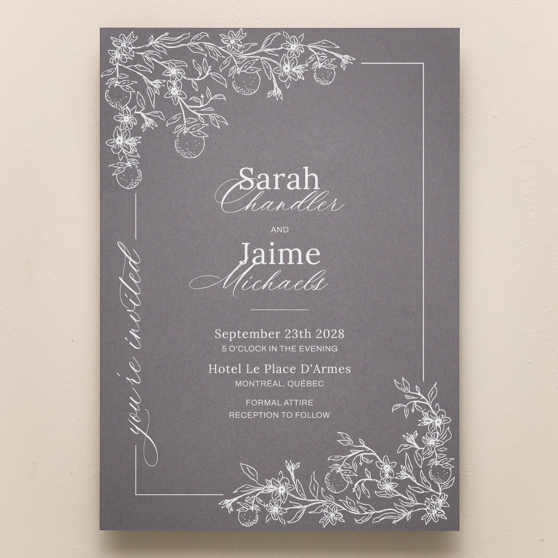 Blossom All In One Wedding Invitations