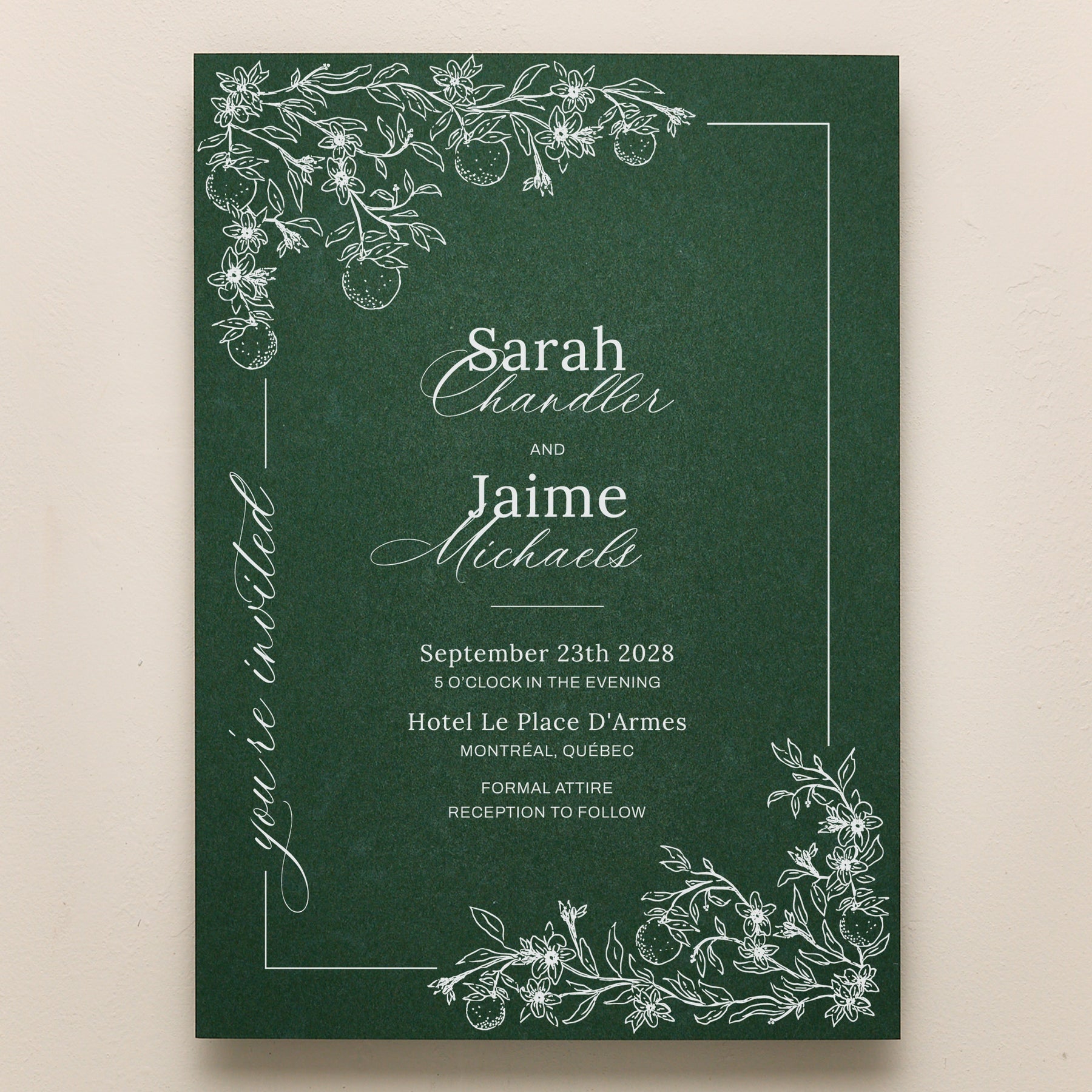 Blossom All In One Wedding Invitations