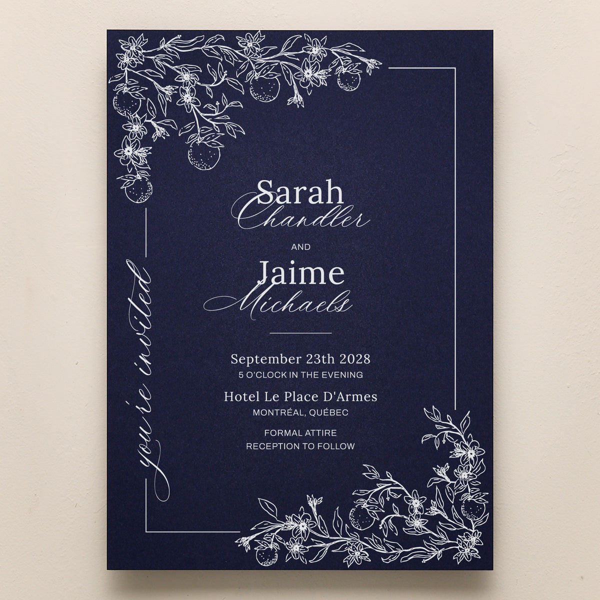 Blossom All In One Wedding Invitations