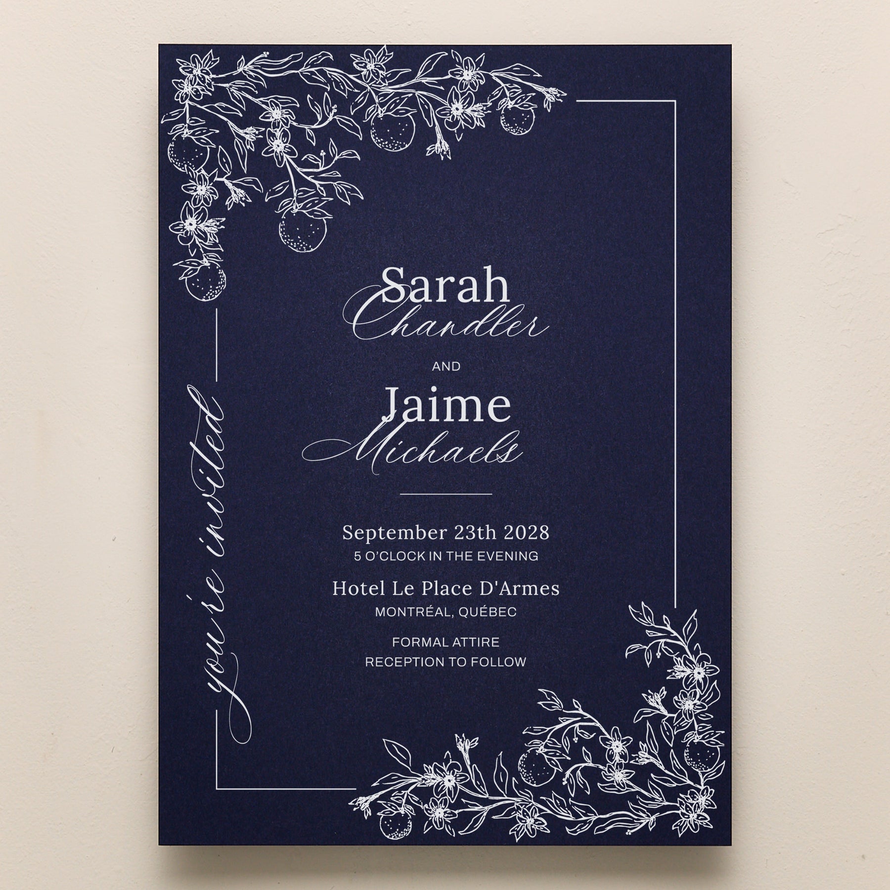 Blossom All In One Wedding Invitations