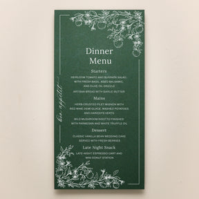 Blossom Menu