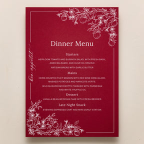 Blossom Menu
