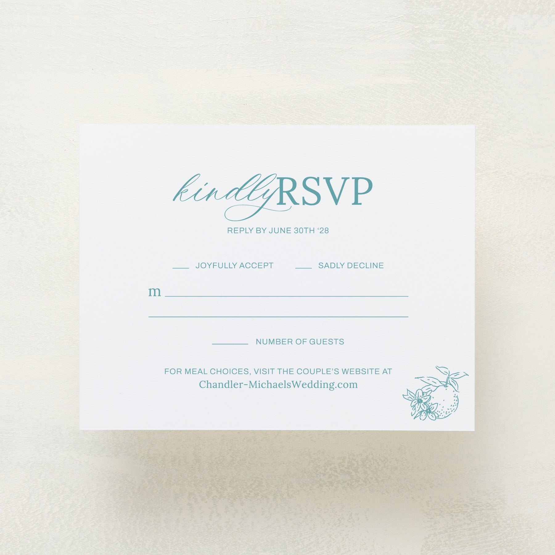 Blossom RSVP Cards