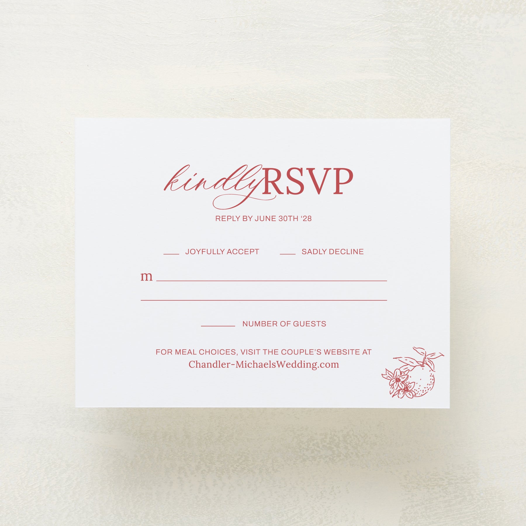 Blossom RSVP Cards