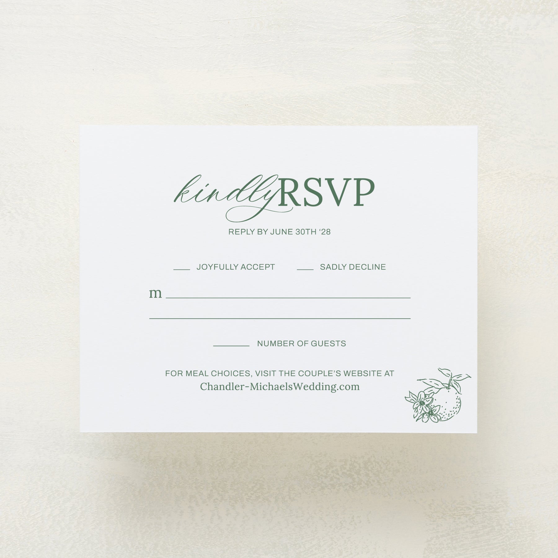 Blossom RSVP Cards