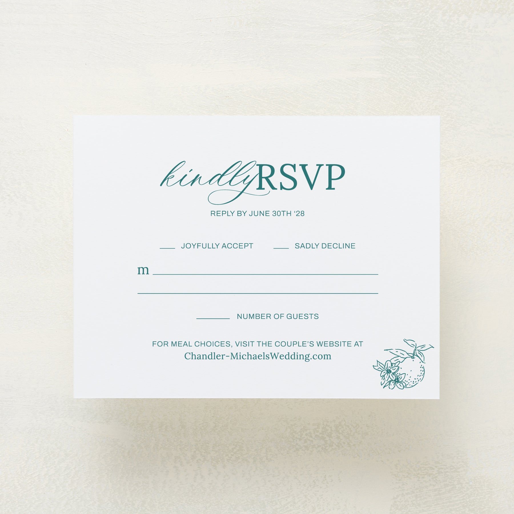 Blossom RSVP Cards