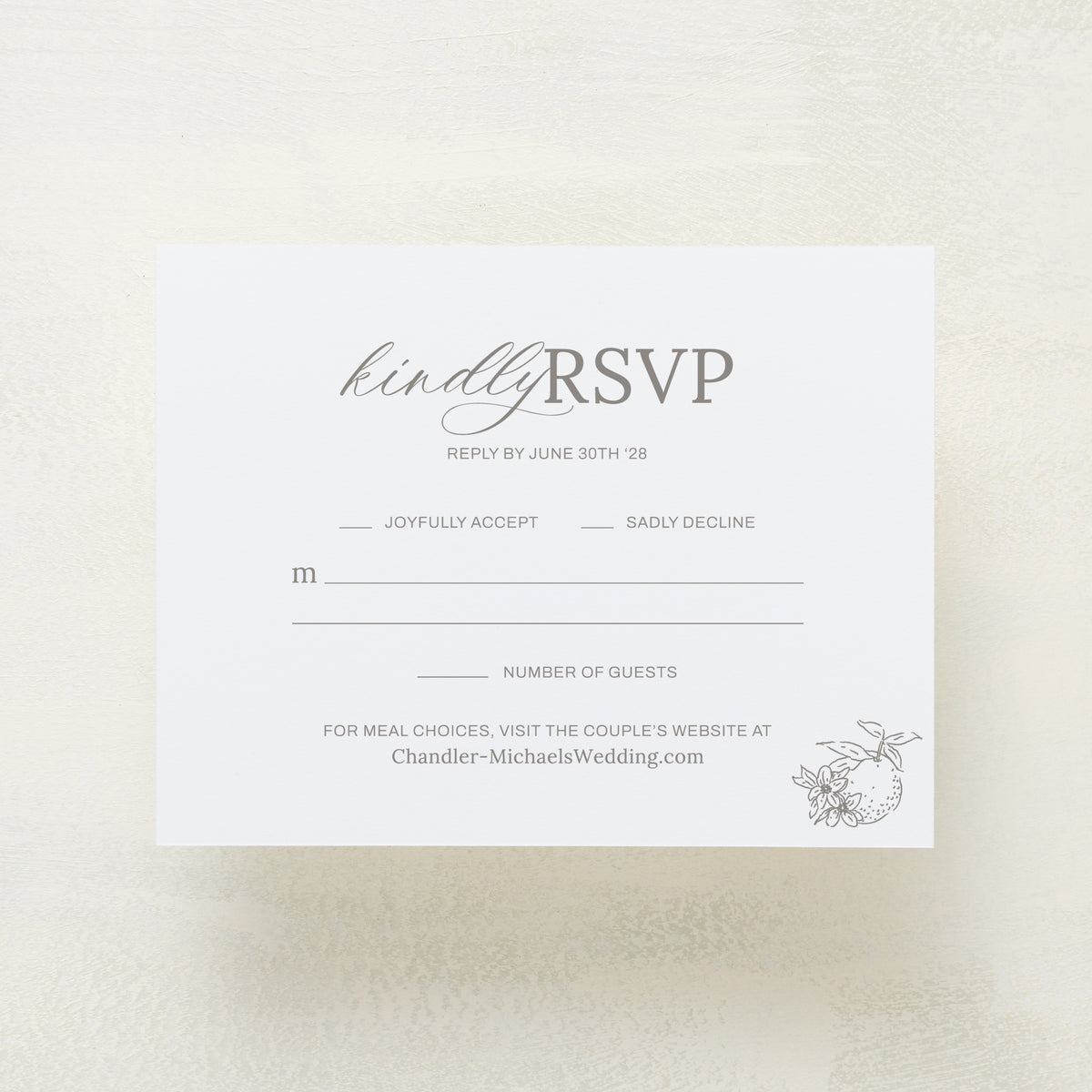 Blossom RSVP Cards