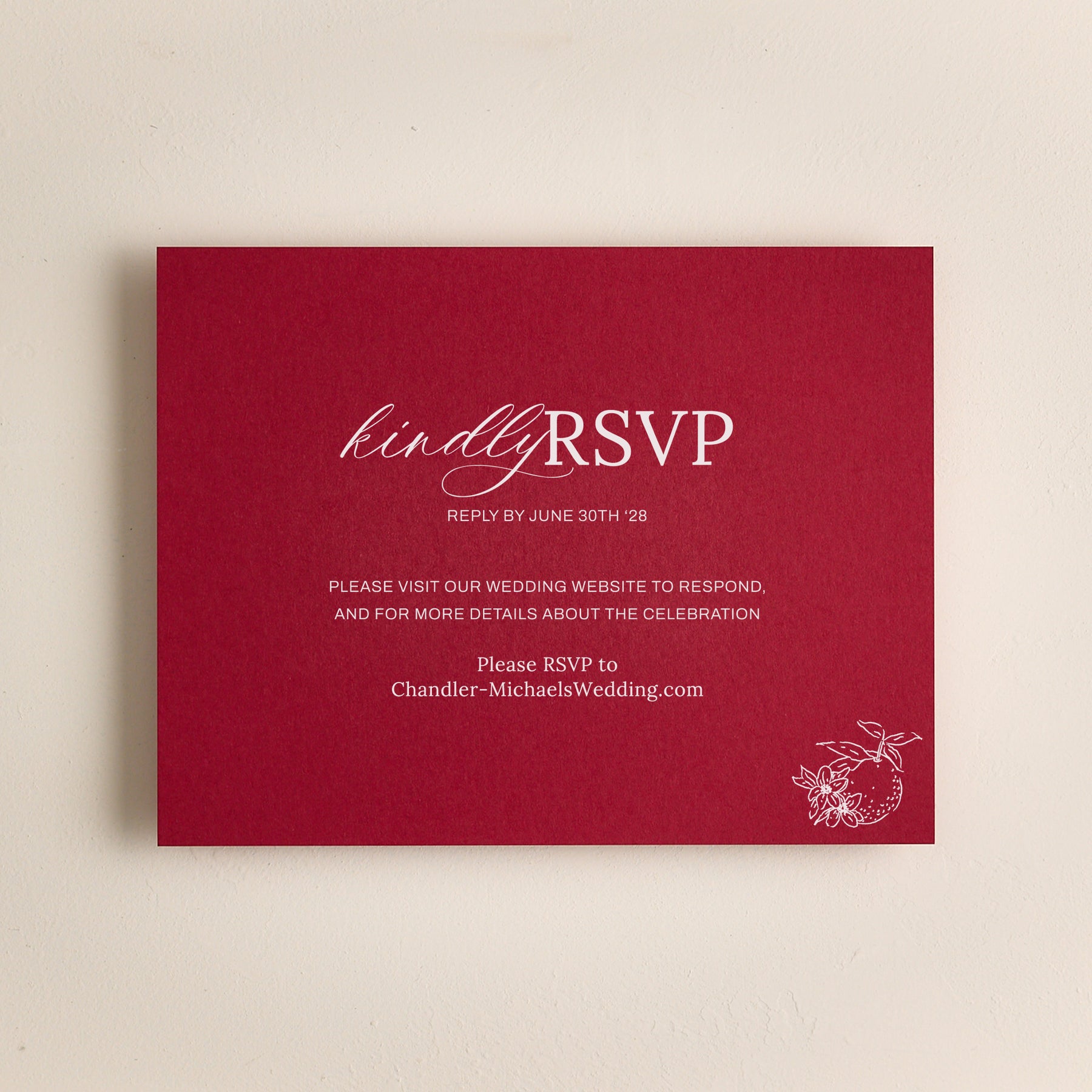 Blossom Digital RSVP Cards