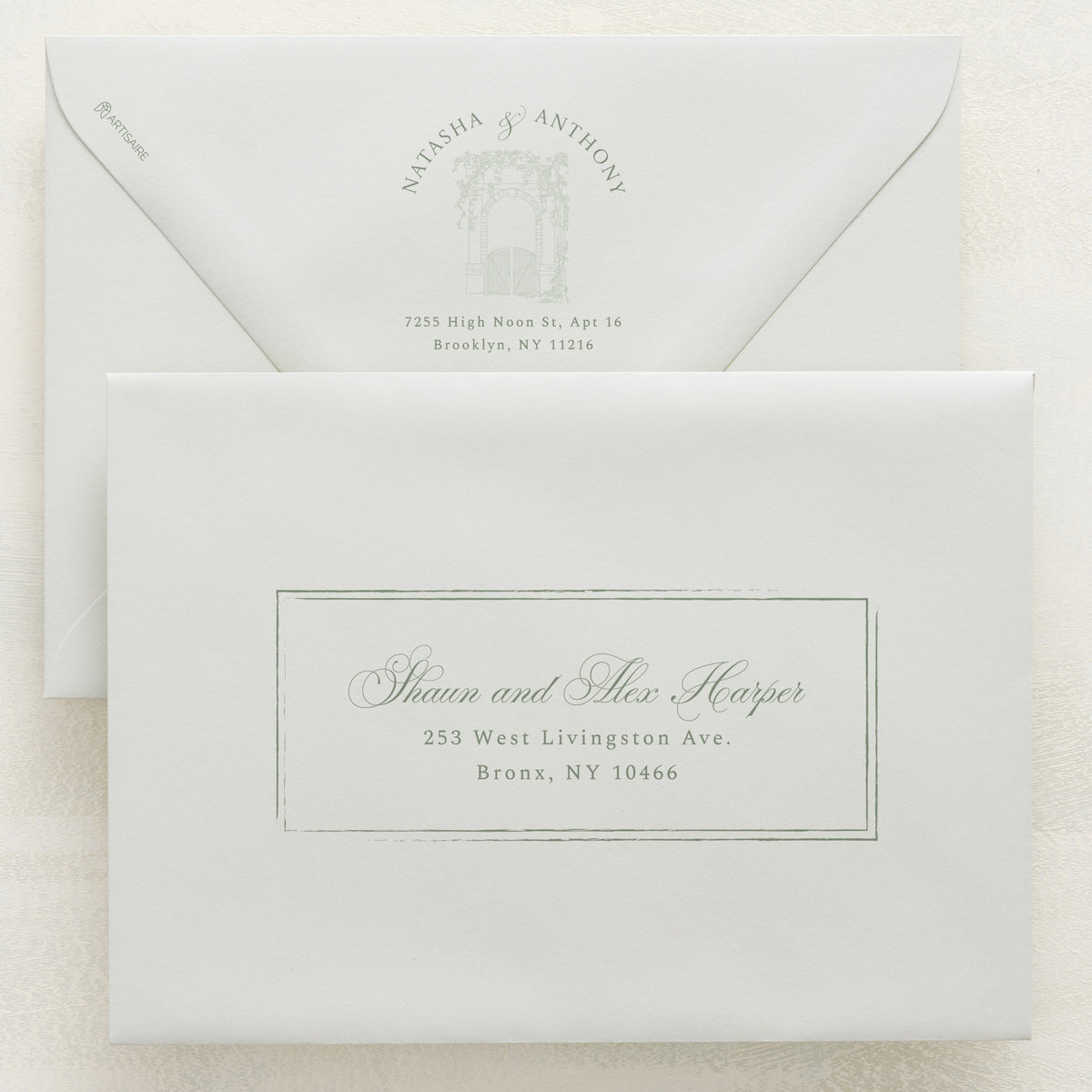 Dolce Vita Addressed Envelopes