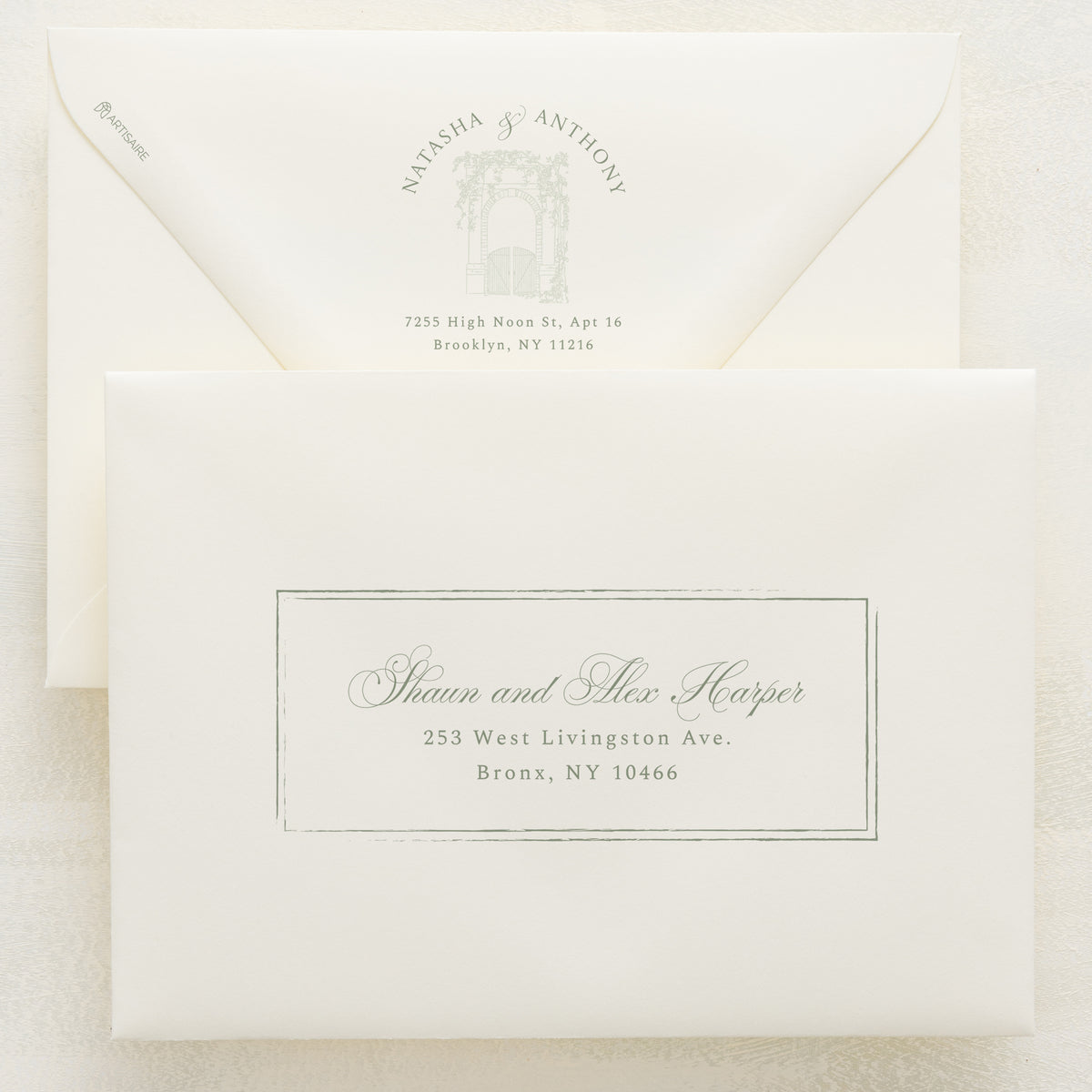 Dolce Vita Addressed Envelopes
