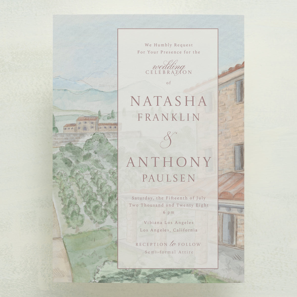 Dolce Vita All In One Wedding Invitations