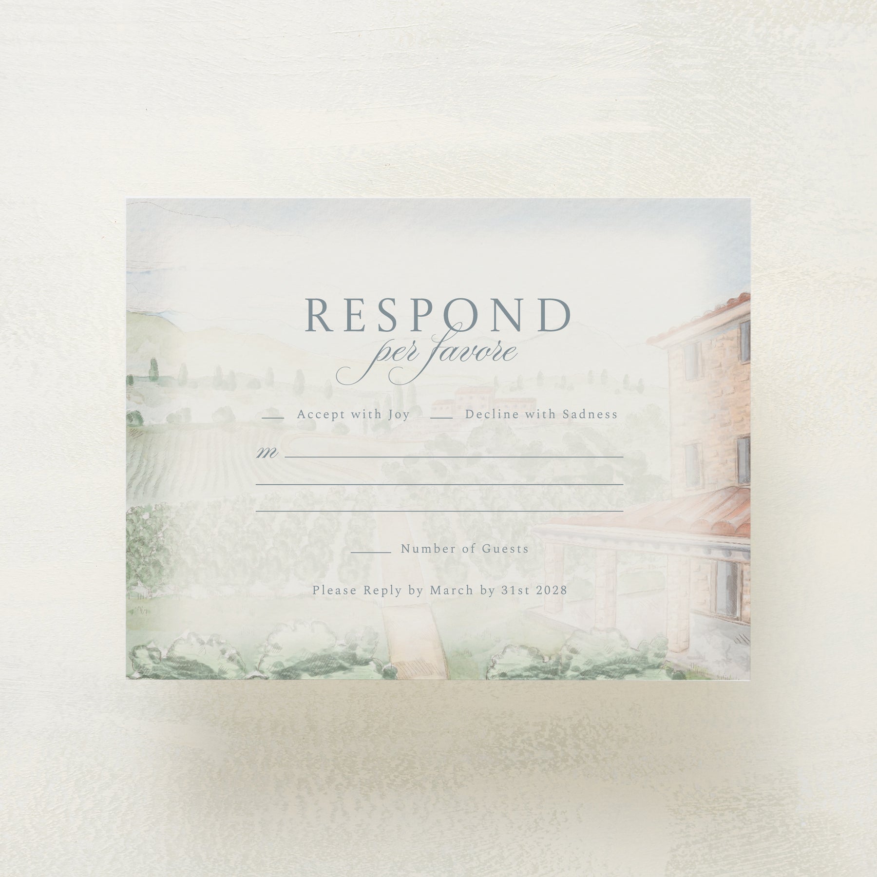 Dolce Vita RSVP Cards