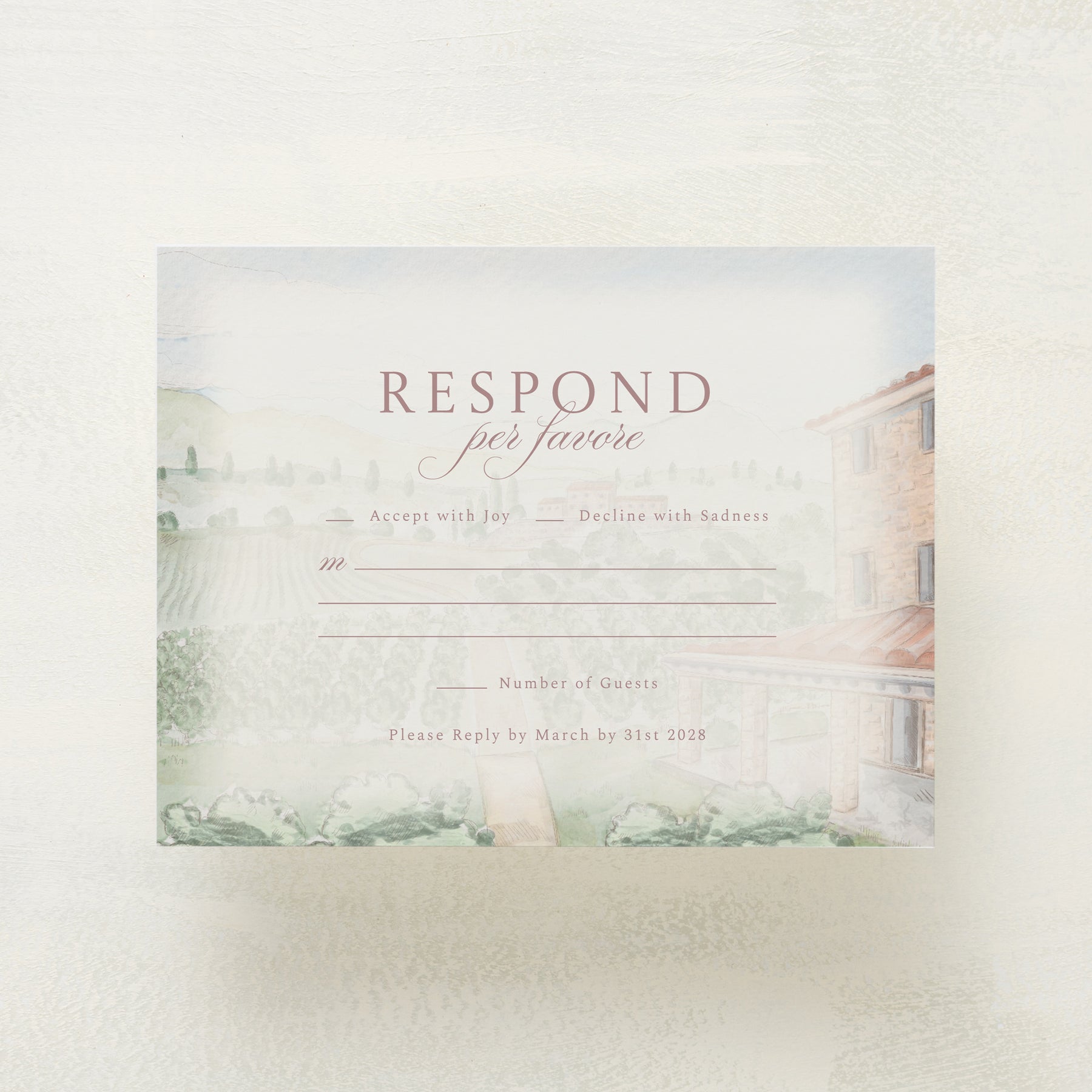 Dolce Vita RSVP Cards