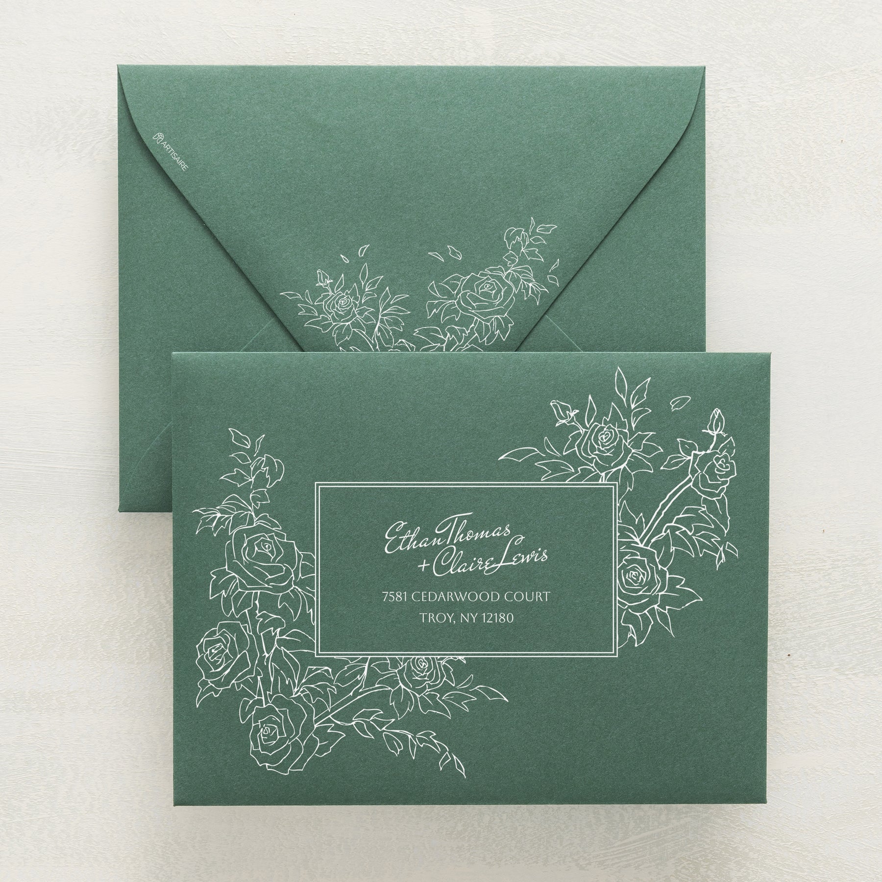 Rose Serenade Reply Envelopes