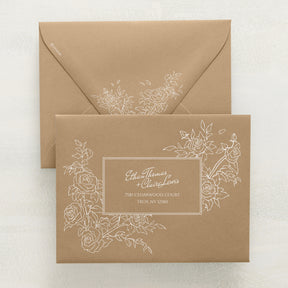 Rose Serenade Reply Envelopes