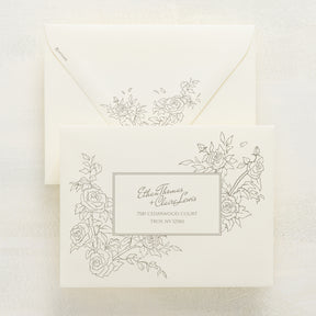 Rose Serenade Reply Envelopes