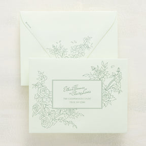 Rose Serenade Reply Envelopes