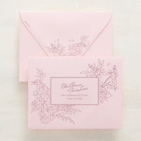 Rose Serenade Reply Envelopes