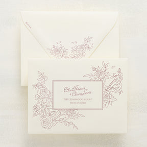 Rose Serenade Reply Envelopes