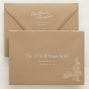 Rose Serenade Addressed Envelopes