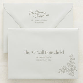 Rose Serenade Addressed Envelopes