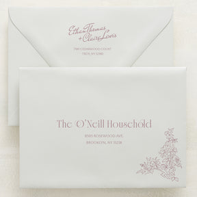 Rose Serenade Addressed Envelopes