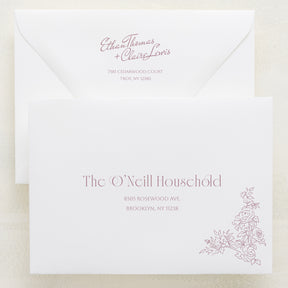 Rose Serenade Addressed Envelopes