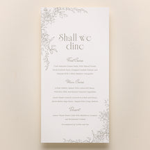 Rose Serenade 4x8" Menu