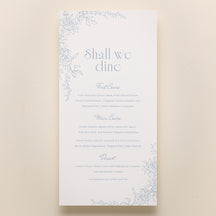Rose Serenade 4x8" Menu